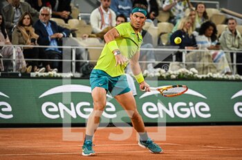 2022-05-25 - Rafael NADAL of Spain during the Day four of Roland-Garros 2022, French Open 2022, Grand Slam tennis tournament on May 25, 2022 at Roland-Garros stadium in Paris, France - ROLAND-GARROS 2022, FRENCH OPEN 2022, GRAND SLAM TENNIS TOURNAMENT - INTERNATIONALS - TENNIS