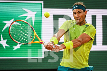2022-05-25 - Rafael NADAL of Spain during the Day four of Roland-Garros 2022, French Open 2022, Grand Slam tennis tournament on May 25, 2022 at Roland-Garros stadium in Paris, France - ROLAND-GARROS 2022, FRENCH OPEN 2022, GRAND SLAM TENNIS TOURNAMENT - INTERNATIONALS - TENNIS