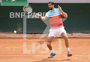 2022-05-26 - Marin Cilic of Croatia during day 5 of the French Open 2022, Roland-Garros 2022, second Grand Slam tennis tournament of the season on May 26, 2022 at Roland-Garros stadium in Paris, France - TENNIS - ROLAND GARROS 2022 - WEEK 1 PART 2 - INTERNATIONALS - TENNIS