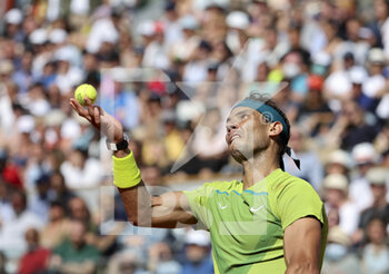 2022-05-27 - Rafael Nadal of Spain during day 6 of the French Open 2022, Roland-Garros 2022, second Grand Slam tennis tournament of the season on May 27, 2022 at Roland-Garros stadium in Paris, France - TENNIS - ROLAND GARROS 2022 - WEEK 1 PART 2 - INTERNATIONALS - TENNIS