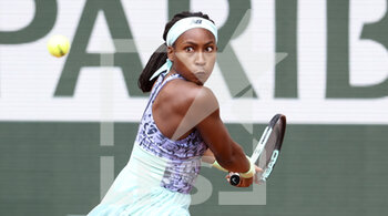 2022-05-29 - Coco Gauff of USA during day 8 of the French Open 2022, Roland-Garros 2022, second Grand Slam tennis tournament of the season on May 29, 2022 at Roland-Garros stadium in Paris, France - TENNIS - ROLAND GARROS 2022 - WEEK 1 PART 2 - INTERNATIONALS - TENNIS