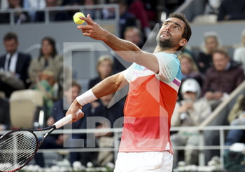 2022-05-30 - Marin Cilic of Croatia during day 9 of Roland-Garros 2022, French Open 2022, second Grand Slam tennis tournament of the season on May 30, 2022 at Roland-Garros stadium in Paris, France - TENNIS - ROLAND GARROS 2022 - WEEK 2 - INTERNATIONALS - TENNIS
