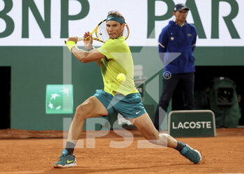 2022-05-31 - Rafael Nadal of Spain during day 10 of Roland-Garros 2022, French Open 2022, second Grand Slam tennis tournament of the season on May 31, 2022 at Roland-Garros stadium in Paris, France - TENNIS - ROLAND GARROS 2022 - WEEK 2 - INTERNATIONALS - TENNIS