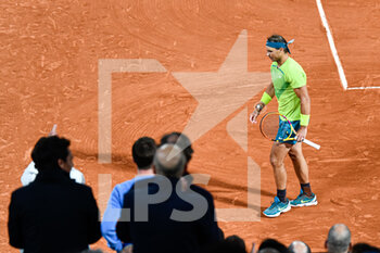 2022-06-01 - Rafael Nadal of Spain during the French Open semifinal against Novak Djokovic, Grand Slam tennis tournament on May 31, 2022 at Roland-Garros stadium in Paris, France - TENNIS - ROLAND GARROS 2022 - WEEK 2 - INTERNATIONALS - TENNIS