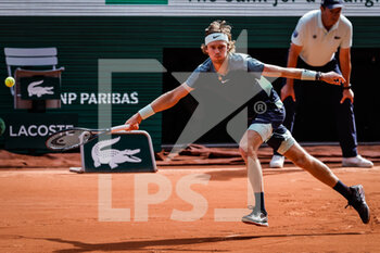 2022-06-01 - Andrey RUBLEV of Russia during the Day eleven of Roland-Garros 2022, French Open 2022, Grand Slam tennis tournament on June 01, 2022 at Roland-Garros stadium in Paris, France - TENNIS - ROLAND GARROS 2022 - WEEK 2 - INTERNATIONALS - TENNIS