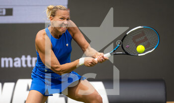 2022-06-13 - Kaia Kanepi of Estonia in action against Karolina Pliskova of the Czech Republic during the first round of the 2022 bett1Open WTA 500 tennis tournament on June 13, 2022 at Rot-Weiss Tennis Club in Berlin, Germany - TENNIS - WTA - 2022 BETT1OPEN - INTERNATIONALS - TENNIS