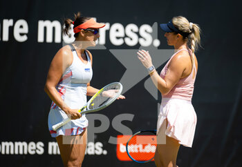 2022-06-16 - Andreja Klepac of Slovenia & Alexa Guarachi of Chile in action during the second round of doubles at the 2022 bett1Open WTA 500 tennis tournament on June 16, 2022 at Rot-Weiss Tennis Club in Berlin, Germany - TENNIS - WTA - 2022 BETT1OPEN - INTERNATIONALS - TENNIS