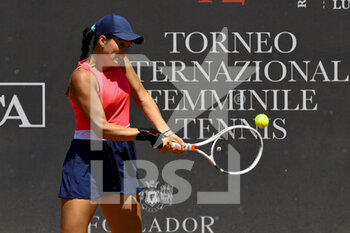 2022-07-15 - Diana Shnaider (RUS) vs Isabella Shinikova (BUL) during the Quarter Finals of the ITF W60+H, 15th July 2022, at Circolo Antico Tiro al Volo, Rome, Italy - W60 H ROME ANTICO TIRO AL VOLO TOURNAMENT - WOMEN - INTERNATIONALS - TENNIS