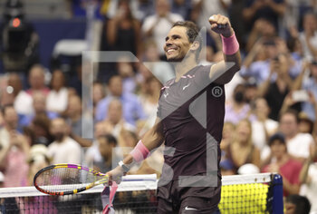 2022-08-30 - Rafael Nadal of Spain celebrates his victory during day 2 of the US Open 2022, 4th Grand Slam tennis tournament of the season on August 30, 2022 at USTA National Tennis Center in New York, United States - TENNIS - US OPEN 2022 - WEEK 1 - INTERNATIONALS - TENNIS