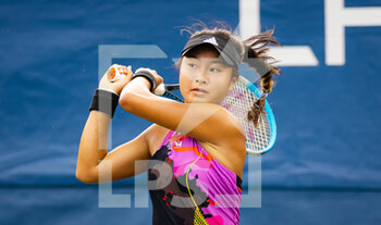 2022-08-29 - Eleana Yu of the United States in action against Alison Riske-Amritraj of the United States during the first round of the US Open 2022, Grand Slam tennis tournament on August 29, 2022 at USTA National Tennis Center in New York, United States - TENNIS - US OPEN 2022 - WEEK 1 - INTERNATIONALS - TENNIS