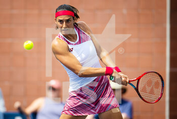 2022-08-29 - Caroline Garcia of France in action against Kamilla Rakhimova of Russia during the first round of the US Open 2022, Grand Slam tennis tournament on August 29, 2022 at USTA National Tennis Center in New York, United States - TENNIS - US OPEN 2022 - WEEK 1 - INTERNATIONALS - TENNIS