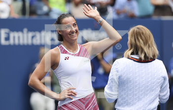 04/09/2022 - Caroline Garcia of France celebrates her victory during day 7 of the US Open 2022, 4th Grand Slam tennis tournament of the season on September 4, 2022 at USTA National Tennis Center in New York, United States - TENNIS - US OPEN 2022 - WEEK 1 - INTERNAZIONALI - TENNIS
