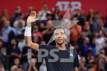 2022-10-16 - Felix Auger-Aliassime of Canada celebrates the victory - UNICREDIT FIRENZE OPEN - SINGLES FINAL - FELIX AUGER-ALIASSIME VS J.J. WOLF - INTERNATIONALS - TENNIS