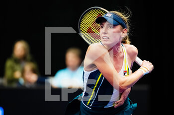 2022-10-06 - Ekaterina Alexandrova of Russia in action against Daria Kasatkina of Russia during the second round of the 2022 Agel Open WTA 500 tennis tournament on October 6, 2022 in Ostrava, Czech Republic - TENNIS - WTA - AGEL OPEN 2022 - INTERNATIONALS - TENNIS