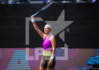 2022-10-17 - Victoria Azarenka of Belarus in action during her first-round match at the 2022 WTA Guadalajara Open Akron WTA 1000 tennis tournament on October 17, 2022 in Guadalajara, Mexico - TENNIS - WTA - GUADALAJARA OPEN AKRON 2022 - INTERNATIONALS - TENNIS