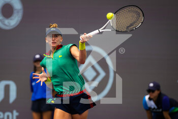 2022-10-17 - Jil Teichmann of Switzerland in action during her first-round match at the 2022 WTA Guadalajara Open Akron WTA 1000 tennis tournament on October 17, 2022 in Guadalajara, Mexico - TENNIS - WTA - GUADALAJARA OPEN AKRON 2022 - INTERNATIONALS - TENNIS