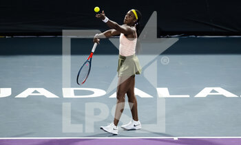 2022-10-17 - Sloane Stephens of the United States during her first-round match at the 2022 WTA Guadalajara Open Akron WTA 1000 tennis tournament on October 17, 2022 in Guadalajara, Mexico - TENNIS - WTA - GUADALAJARA OPEN AKRON 2022 - INTERNATIONALS - TENNIS