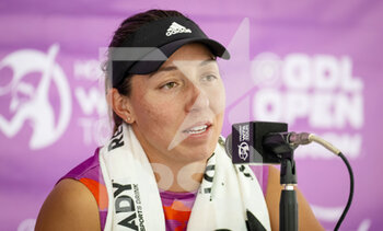 2022-10-19 - Jessica Pegula of the United States talks to the media after the second round of the 2022 WTA Guadalajara Open Akron WTA 1000 tennis tournament on October 19, 2022 in Guadalajara, Mexico - TENNIS - WTA - GUADALAJARA OPEN AKRON 2022 - INTERNATIONALS - TENNIS