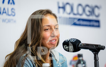 2022-11-01 - Jessica Pegula of the United States talk to the press during Media Day at the 2022 WTA Finals Fort Worth tennis tournament on October 29, 2022 in Fort Worth, United States - TENNIS - 2022 WTA FINALS FORT WORTH - INTERNATIONALS - TENNIS