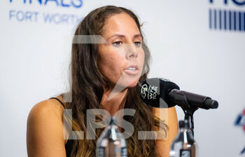 2022-11-01 - Giuliana Olmos of Mexico talk to the press during Media Day at the 2022 WTA Finals Fort Worth tennis tournament on October 29, 2022 in Fort Worth, United States - TENNIS - 2022 WTA FINALS FORT WORTH - INTERNATIONALS - TENNIS