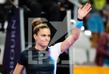 2022-11-01 - Maria Sakkari of Greece after the first round-robin match against Jessica Pegula of the United States at the 2022 WTA Finals Fort Worth tennis tournament on October 31, 2022 in Fort Worth, United States - TENNIS - 2022 WTA FINALS FORT WORTH - INTERNATIONALS - TENNIS
