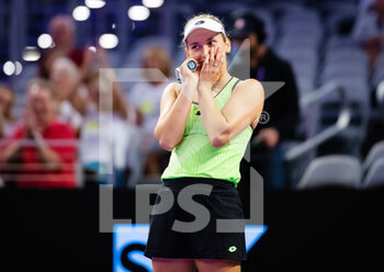 2022-11-01 - Elise Mertens of Belgium in action during her first round-robin doubles match at the 2022 WTA Finals Fort Worth tennis tournament on November 1, 2022 in Fort Worth, United States - TENNIS - 2022 WTA FINALS FORT WORTH - INTERNATIONALS - TENNIS