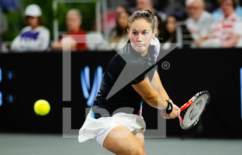 2022-11-03 - Daria Kasatkina of Russia in action against Coco Gauff of the United States during her second round-robin match at the 2022 WTA Finals Fort Worth tennis tournament on November 3, 2022 in Fort Worth, United States - TENNIS - 2022 WTA FINALS FORT WORTH - INTERNATIONALS - TENNIS