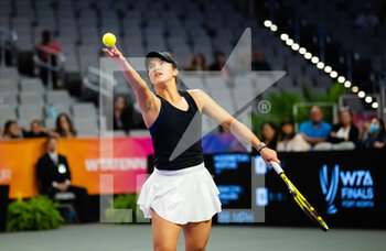 2022-11-06 - Desirae Krawczyk of the United States in action during the doubles semi-final of the 2022 WTA Finals Fort Worth tennis tournament on November 6, 2022 in Fort Worth, United States - TENNIS - 2022 WTA FINALS FORT WORTH - INTERNATIONALS - TENNIS