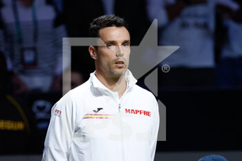 23/11/2022 - Roberto Bautista Agut of Spain during the first tennis match from Davis Cup Finals 2022, Quarter-Finals round, played between Croatia and Spain on november 23, 2022 at Palacio de Deportes Martin Carpena pavilion in Malaga, Spain - TENNIS - DAVIS CUP FINALS 2022 - CROATIA V SPAIN - INTERNAZIONALI - TENNIS