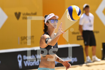 2022-06-17 - Joana Heidrich (SUI)  during the Beach Volleyball World Championships quarterfinals on 17th June 2022 at the Foro Italico in Rome, Italy. - BEACH VOLLEYBALL WORLD CHAMPIONSHIPS (QUARTERFINALS) - BEACH VOLLEY - VOLLEYBALL