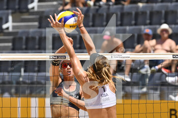 2022-06-17 - Anouk Vergé-Dépré (SUI)  during the Beach Volleyball World Championships quarterfinals on 17th June 2022 at the Foro Italico in Rome, Italy. - BEACH VOLLEYBALL WORLD CHAMPIONSHIPS (QUARTERFINALS) - BEACH VOLLEY - VOLLEYBALL