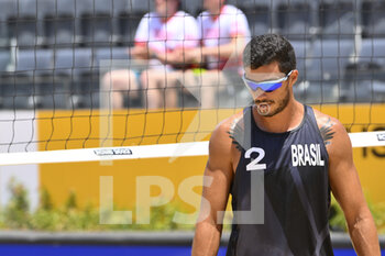 2022-06-17 - Andre Loyola Stein/George Souto Maior Wanderley (BRA) vs Bruno Schmidt/Saymon Barbosa Santos (BRA) during the Beach Volleyball World Championships quarterfinals on 17th June 2022 at the Foro Italico in Rome, Italy. - BEACH VOLLEYBALL WORLD CHAMPIONSHIPS (QUARTERFINALS) - BEACH VOLLEY - VOLLEYBALL