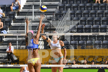 2022-06-18 - Heidrich/Vergé-Dépré (SUI) vs Duda/Ana Patricia (BRA) during the Beach Volleyball World Championships semi-finals on 18th June 2022 at the Foro Italico in Rome, Italy. - BEACH VOLLEYBALL WORLD CHAMPIONSHIPS (SEMI-FINALS) - BEACH VOLLEY - VOLLEYBALL
