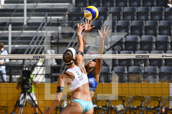 2022-06-18 - Heidrich/Vergé-Dépré (SUI) vs Duda/Ana Patricia (BRA) during the Beach Volleyball World Championships semi-finals on 18th June 2022 at the Foro Italico in Rome, Italy. - BEACH VOLLEYBALL WORLD CHAMPIONSHIPS (SEMI-FINALS) - BEACH VOLLEY - VOLLEYBALL