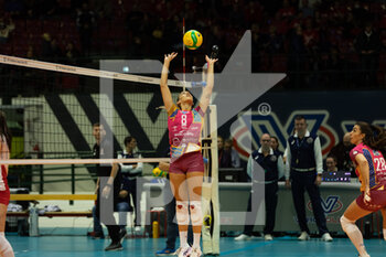 2022-12-07 - ALESSIA ORRO (Vero Volley Milano) in action during first day of Champions League Women between Vero Volley Milano vs Prometey Dnipro - VERO VOLLEY MILANO VS SC 