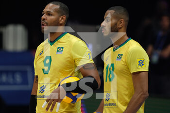 2022-07-20 - Yoandy Leal Hidalgo (BRA)and Ricardo Lucarelli Souza (BRA) - VOLLEYBALL NATIONS LEAGUE - MAN - QUARTER OF FINALS - BRASIL VS USA - INTERNATIONALS - VOLLEYBALL