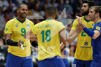 2022-07-20 - Exultation of Brazil team - VOLLEYBALL NATIONS LEAGUE - MAN - QUARTER OF FINALS - BRASIL VS USA - INTERNATIONALS - VOLLEYBALL