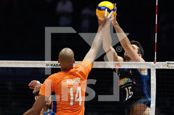 2022-07-20 - Block of Daniele Lavia (ITA) - VOLLEYBALL NATIONS LEAGUE - MAN - QUARTER OF FINALS - ITALY VS NETHERLANDS - INTERNATIONALS - VOLLEYBALL