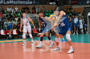 2022-08-18 - Alessandro Piccinelli (Italy), Francesco Recine (Italy) and Daniele Lavia (Italy) - DHL TEST MATCH TOURNAMENT - ITALY VS USA - INTERNATIONALS - VOLLEYBALL