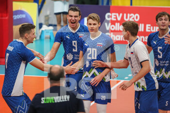 2022-09-19 - Exultation of Slovenia team. - U20 EUROPEAN CHAMPIONSHIP - SLOVENIA VS SERBIA - INTERNATIONALS - VOLLEYBALL
