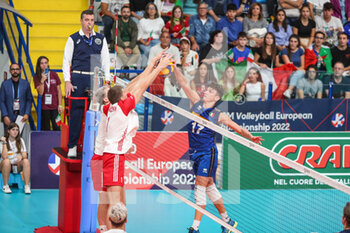 2022-09-25 - Spike of Luca Porro - U20 EUROPEAN CHAMPIONSHIP - FIRST PLACE FINAL - ITALY VS POLAND - INTERNATIONALS - VOLLEYBALL