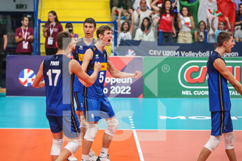 2022-09-25 - Nicolò Volpe (ITA) exults - U20 EUROPEAN CHAMPIONSHIP - FIRST PLACE FINAL - ITALY VS POLAND - INTERNATIONALS - VOLLEYBALL