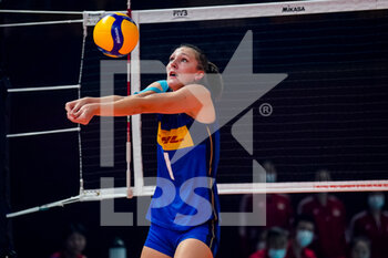 2022-10-13 - Marina Lubian of Italy during the FIVB Volleyball Women's World Championship 2022, Semi Final Volleyball match between Italy and Brazil on October 13, 2022 at the Omnisport Apeldoorn in Apeldoorn, Netherlands - VOLLEYBALL - WOMEN'S WORLD CHAMP 2022 - 1/2 - ITALY V BRAZIL - INTERNATIONALS - VOLLEYBALL