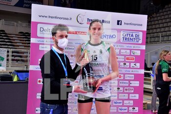 2022-02-13 - Tatiana Kosheleva  MVP of the match (Megabox Vallefoglia) - DELTA DESPAR TRENTINO VS MEGABOX VALLEFOGLIA - SERIE A1 WOMEN - VOLLEYBALL
