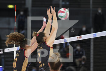 2022-02-13 - Trnkovà Veronika of Acqua & Sapone Roma Volley during the Women's Volleyball Championship Series A1 match between Acqua & Sapone Volley Roma and  of Reale Mutua Genera Chieri VolIey at PalaEur, 13th February, 2022 in Rome, Italy.  - ACQUA & SAPONE ROMA VOLLEY CLUB VS CHIERI TORINO - SERIE A1 WOMEN - VOLLEYBALL