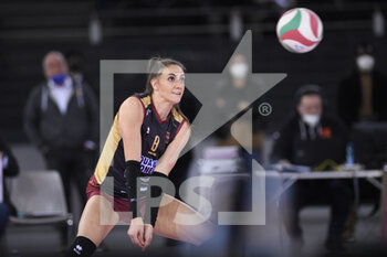 2022-02-13 - Lena Stigrot of Acqua & Sapone Roma Volley during the Women's Volleyball Championship Series A1 match between Acqua & Sapone Volley Roma and of Reale Mutua Genera Chieri Volley at PalaEur, 13th February, 2022 in Rome, Italy. - ACQUA & SAPONE ROMA VOLLEY CLUB VS CHIERI TORINO - SERIE A1 WOMEN - VOLLEYBALL