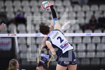 2022-02-13 - Helena Cazaute of Reale Mutua Genera Chieri during the Women's Volleyball Championship Series A1 match between Acqua & Sapone Volley Roma and of Reale Mutua Genera Chieri Volley at PalaEur, 13th February, 2022 in Rome, Italy. - ACQUA & SAPONE ROMA VOLLEY CLUB VS CHIERI TORINO - SERIE A1 WOMEN - VOLLEYBALL