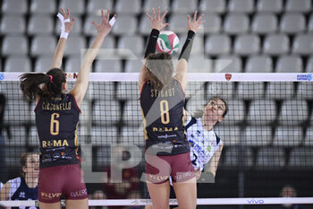 2022-02-13 - Lena Stigrot of Acqua & Sapone Roma Volley during the Women's Volleyball Championship Series A1 match between Acqua & Sapone Volley Roma and of Reale Mutua Genera Chieri Volley at PalaEur, 13th February, 2022 in Rome, Italy. - ACQUA & SAPONE ROMA VOLLEY CLUB VS CHIERI TORINO - SERIE A1 WOMEN - VOLLEYBALL