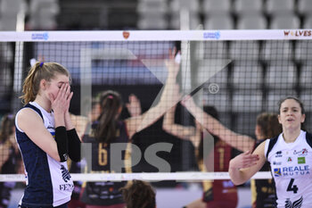 2022-02-13 - Camilla Weitzel of Reale Mutua Genera Chieri during the Women's Volleyball Championship Series A1 match between Acqua & Sapone Volley Roma and of Reale Mutua Genera Chieri Volley at PalaEur, 13th February, 2022 in Rome, Italy. - ACQUA & SAPONE ROMA VOLLEY CLUB VS CHIERI TORINO - SERIE A1 WOMEN - VOLLEYBALL