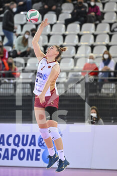 2022-02-27 - Trnkovà Veronika of Acqua & Sapone Roma Volley during the Women's Volleyball Championship Series A1 match between Acqua & Sapone Volley Roma and Igor Volley Novara at PalaEur, 27th February, 2022 in Rome, Italy.  - ACQUA&SAPONE ROMA VOLLEY CLUB VS IGOR GORGONZOLA NOVARA - SERIE A1 WOMEN - VOLLEYBALL